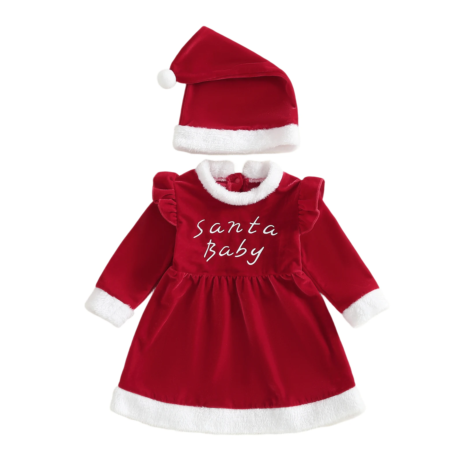 Рождественский костюм для маленьких девочек, платье трапециевидной формы с длинными рукавами и буквами, зимняя одежда со шляпой
Рождественский костюм для маленьких девочек, платье трапециевидной формы с длинными рукавами и буквами, зимняя одежда со шляпой