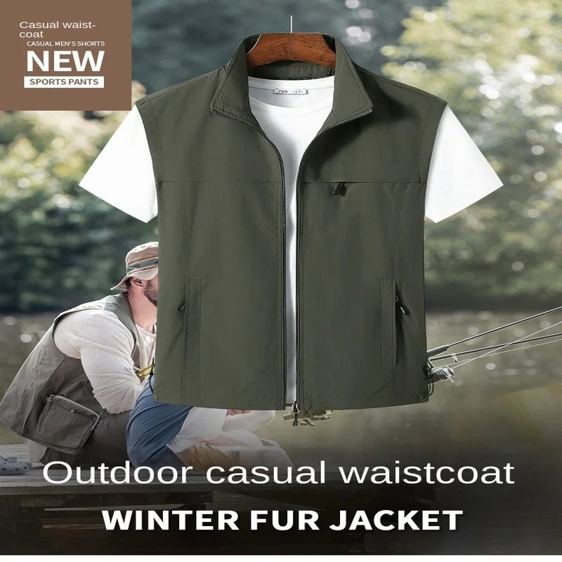 MAN VEST Camping Summer Mesh Men Biker Sleeveless Jacket Work Coat Large Size Tactical Military Clothes Hunting Denim Men's Tool
MAN VEST Camping Summer Mesh Men Biker Sleeveless Jacket Work Coat Large Size Tactical Military Clothes Hunting Denim Men's Tool