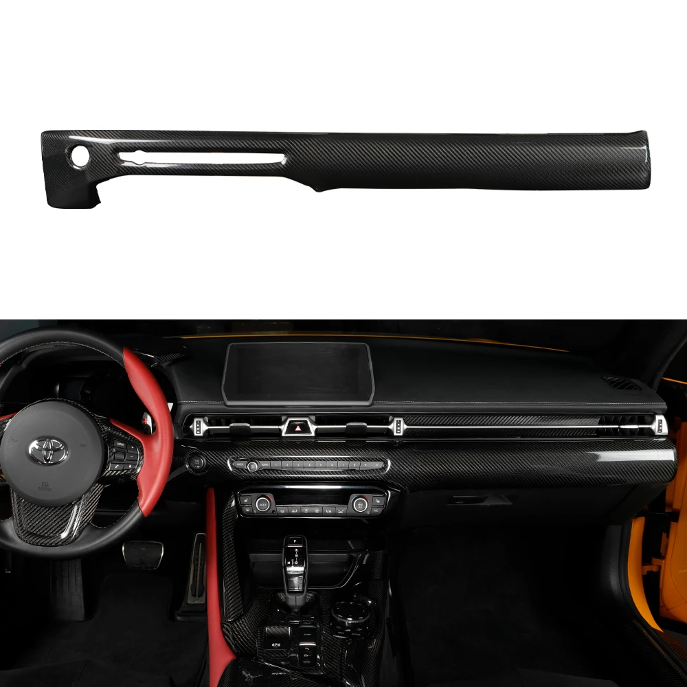 Dry Carbon Fiber Center Console Dashboard Trim Cover Fit For Toyota Supra GR A90 MK5 (2019-2025) Dash Panel Trim Cover
Dry Carbon Fiber Center Console Dashboard Trim Cover Fit For Toyota Supra GR A90 MK5 (2019-2025) Dash Panel Trim Cover