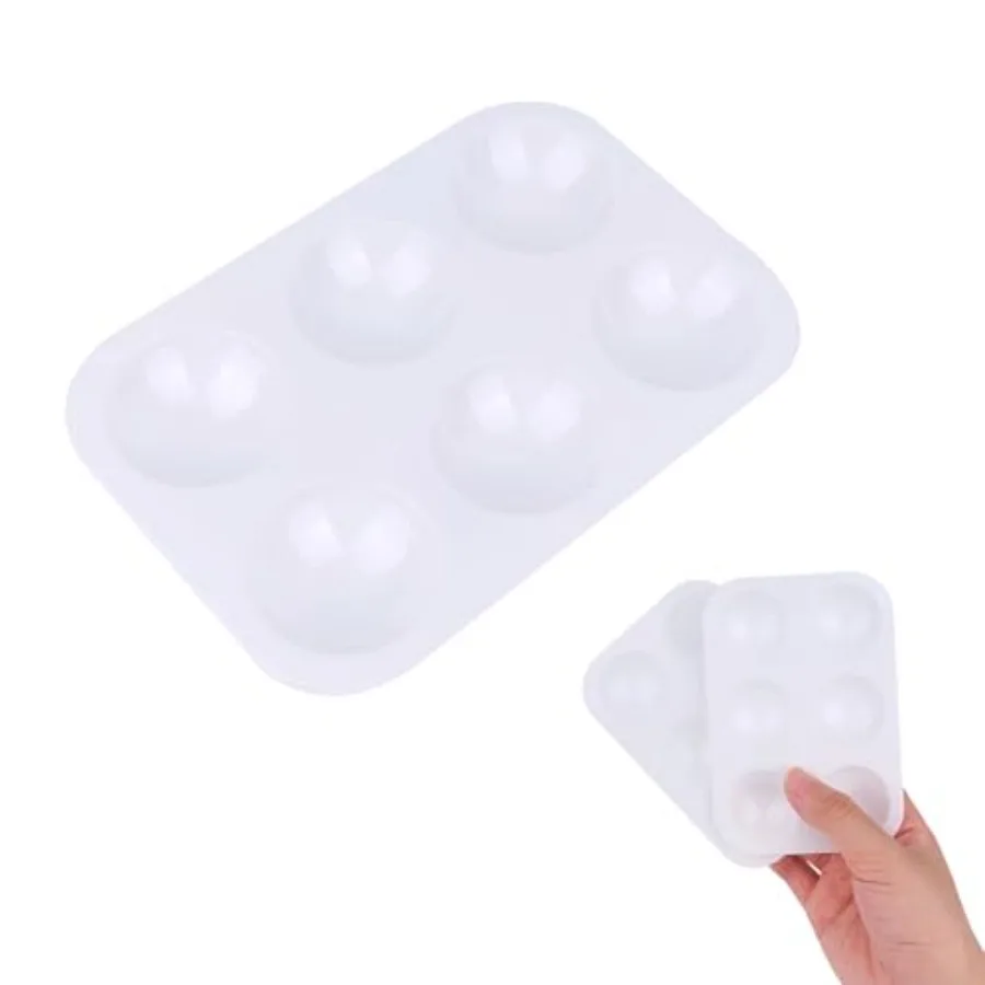 1 Pack Paint Tray Palette, White, 6 Well Rectangular Plastic Palette for Oil, Watercolor Paint
1 Pack Paint Tray Palette, White, 6 Well Rectangular Plastic Palette for Oil, Watercolor Paint