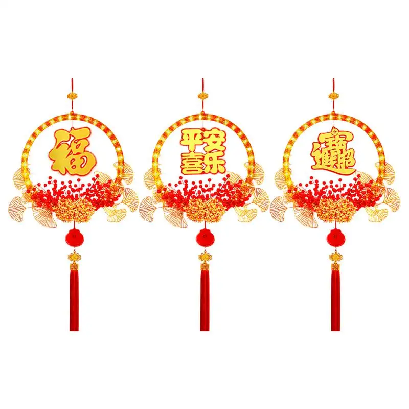 Lunar New Year Decorations Fu Pendant Lucky Sign Red Ornaments Door Sign Spring Festival Chinese Decor with LED Lights Holiday
Lunar New Year Decorations Fu Pendant Lucky Sign Red Ornaments Door Sign Spring Festival Chinese Decor with LED Lights Holiday