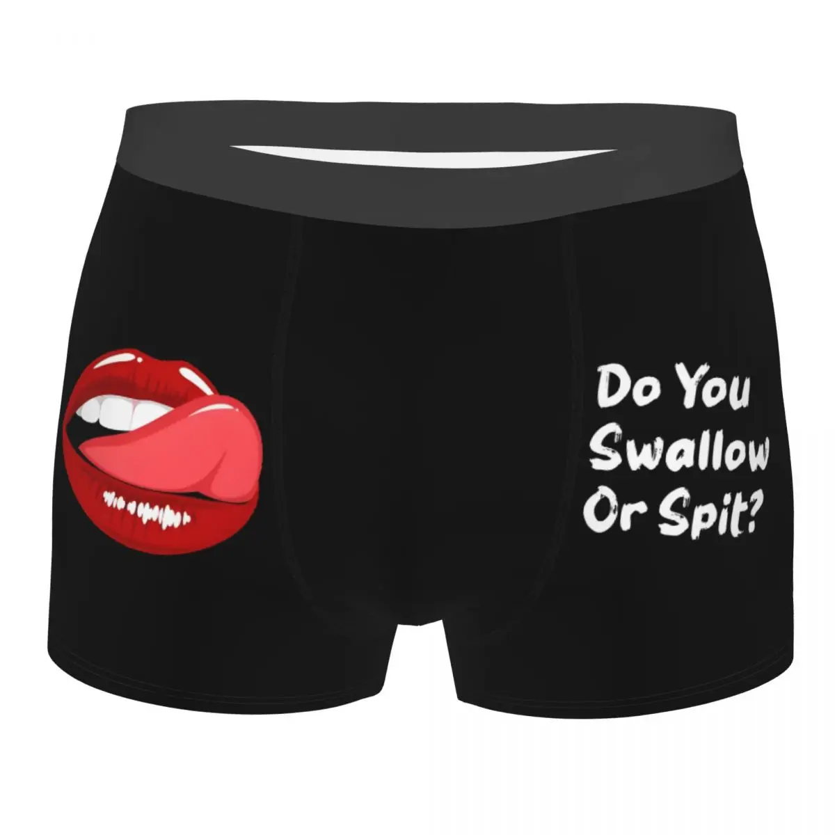 Custom Novelty Tongue Lips Boxers Shorts Panties Men's Underpants Stretch Do You Swallow Or Spit Briefs Underwear
Custom Novelty Tongue Lips Boxers Shorts Panties Men's Underpants Stretch Do You Swallow Or Spit Briefs Underwear