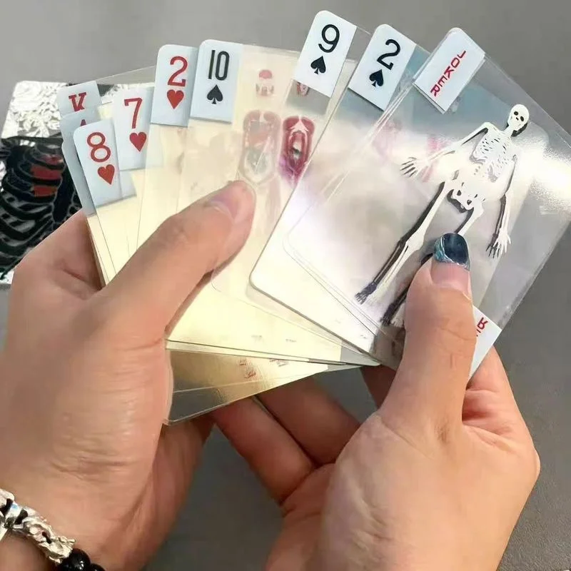 Креативная игрушка для снятия стресса, человеческие ломтики, покерная карта, прозрачная пленка, моющаяся кость, дизайн, бумажная игра, коллекционная хобби
Креативная игрушка для снятия стресса, человеческие ломтики, покерная карта, прозрачная пленка, моющаяся кость, дизайн, бумажная игра, коллекционная хобби