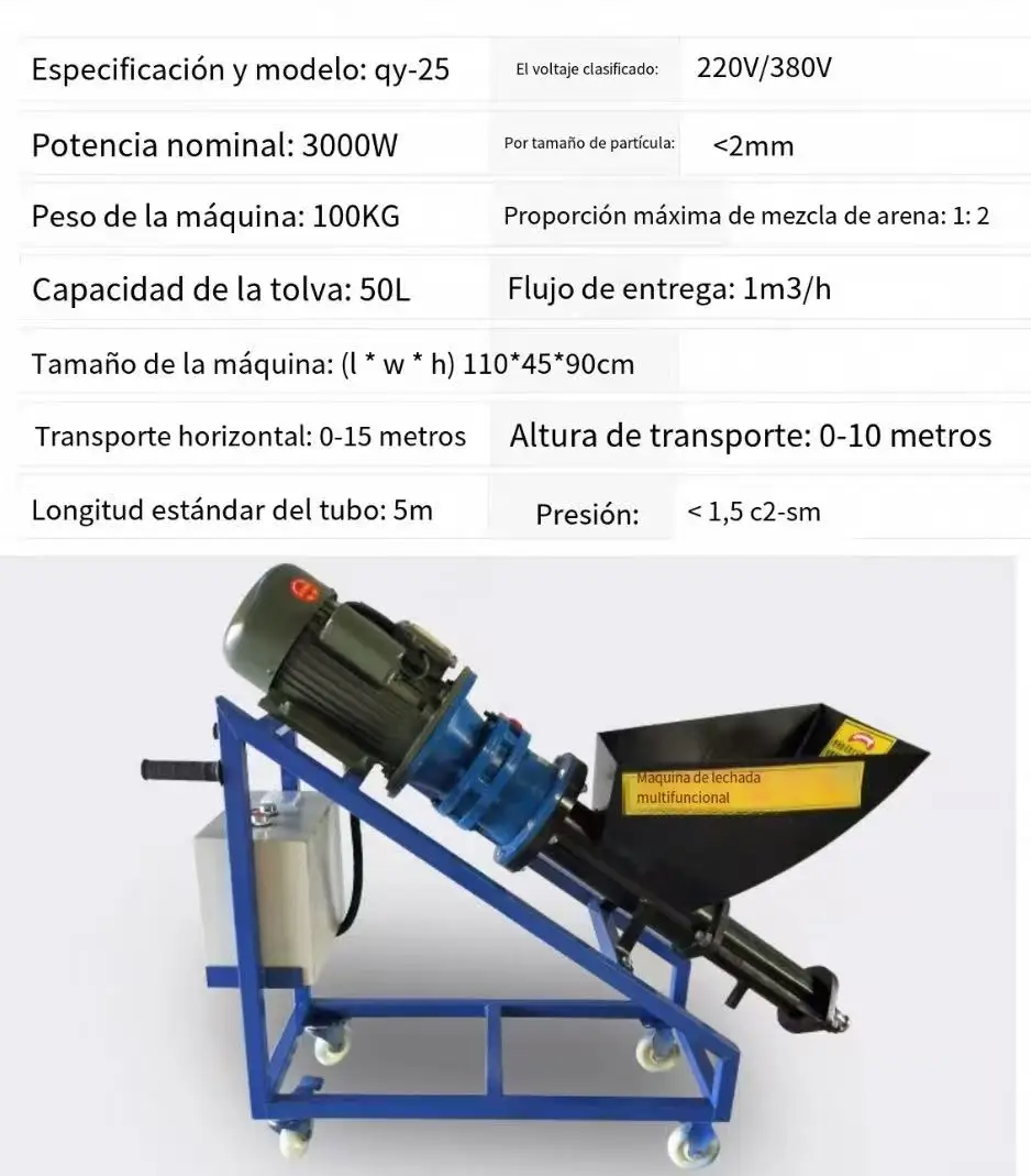 Cement Grouter 380V/220V Vertical/ Horizontal Type High Pressure Cement Injector Paint Mortar Putty Concrete Grouting Equipment
Cement Grouter 380V/220V Vertical/ Horizontal Type High Pressure Cement Injector Paint Mortar Putty Concrete Grouting Equipment