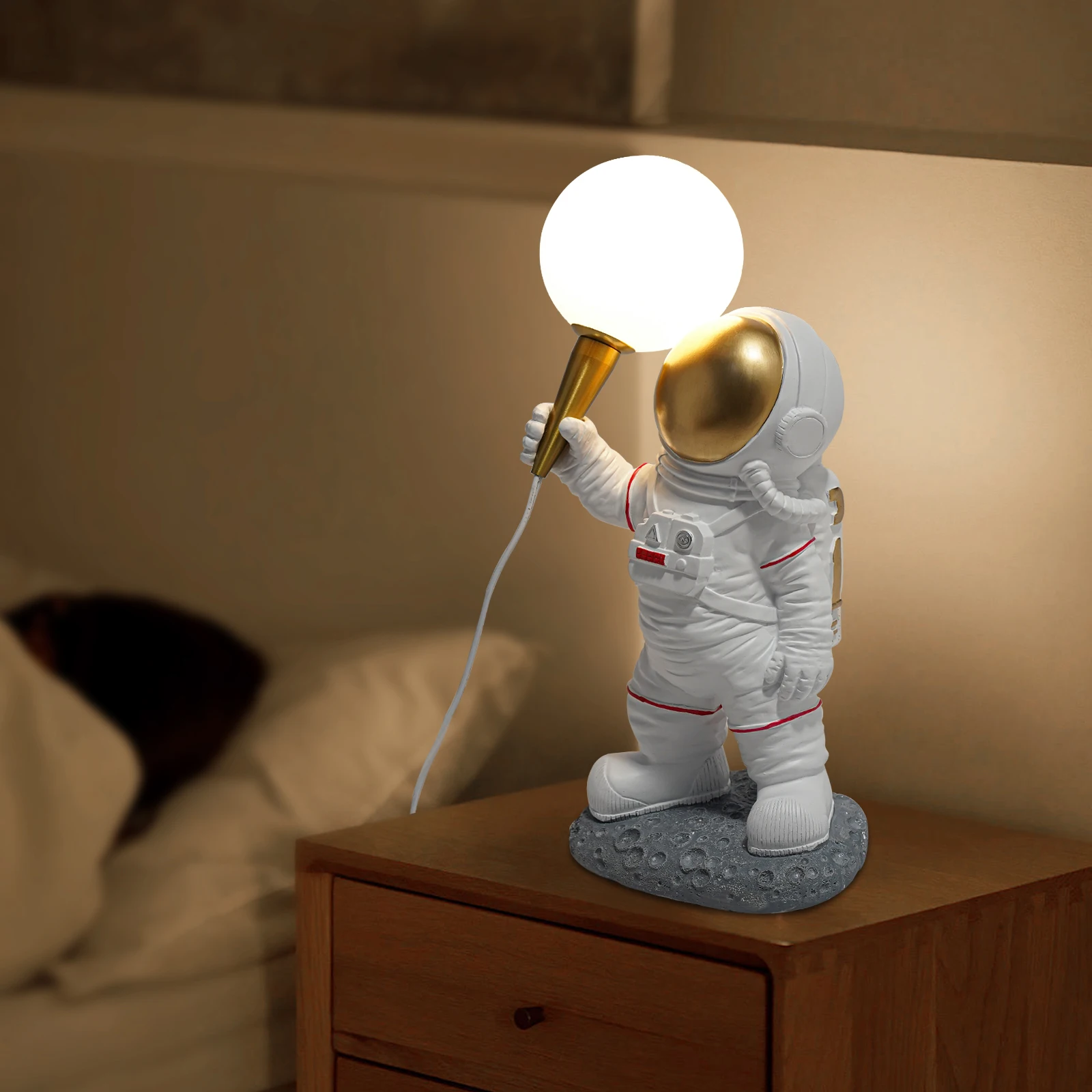 Rust-Resistant Astronaut Table Lamp Night Light Lamp for Children Spaceman Moon Desk Lamp for Bedrooms, Lounges and Kids' Rooms
Rust-Resistant Astronaut Table Lamp Night Light Lamp for Children Spaceman Moon Desk Lamp for Bedrooms, Lounges and Kids' Rooms