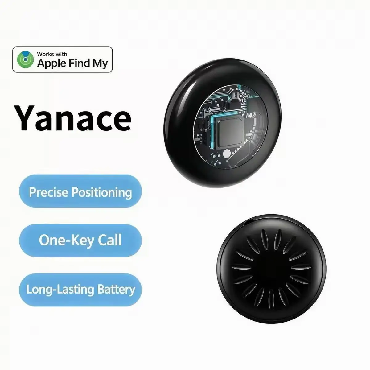 Yanace Apple-Certified Tracker Precise Positioning One-Key Call & Long-Lasting Battery for Secure Item Tracking via My Network
Yanace Apple-Certified Tracker Precise Positioning One-Key Call & Long-Lasting Battery for Secure Item Tracking via My Network