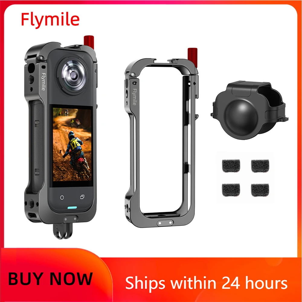 Защитный металлический корпус Flymile для Insta360 X5: Алюминиевая расширительная рамка-адаптер с защитой объектива
Защитный металлический корпус Flymile для Insta360 X5: Алюминиевая расширительная рамка-адаптер с защитой объектива