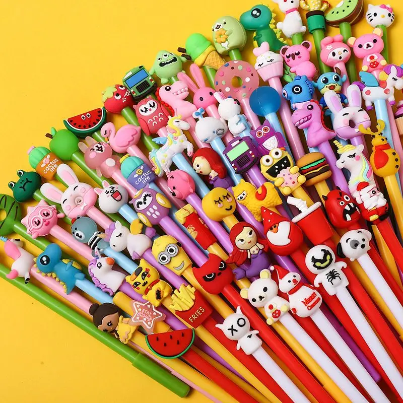 60Pcs/Lot Kawaii Cartoon Gel Pen Cute Stationery 0.5mm Black Ink Kawaii Pens For School Office Supplies Neutral Pens For Writing
60Pcs/Lot Kawaii Cartoon Gel Pen Cute Stationery 0.5mm Black Ink Kawaii Pens For School Office Supplies Neutral Pens For Writing