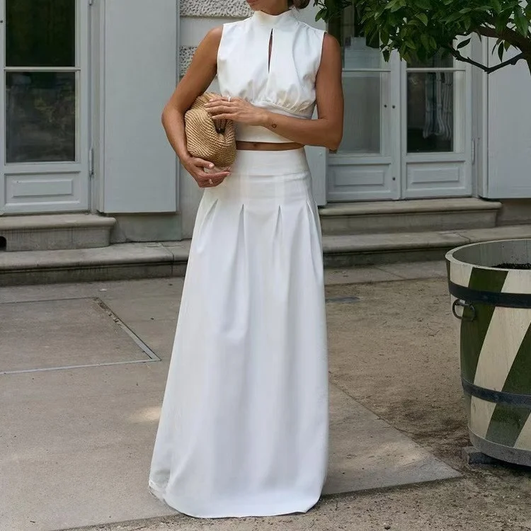 Faionable Юбка с высокой талией, майка, комплект из двух предметов с поясом, комплект Sli Ensemble, летняя коллекция, воротник-стойка, верхняя часть
Faionable Юбка с высокой талией, майка, комплект из двух предметов с поясом, комплект Sli Ensemble, летняя коллекция, воротник-стойка, верхняя часть