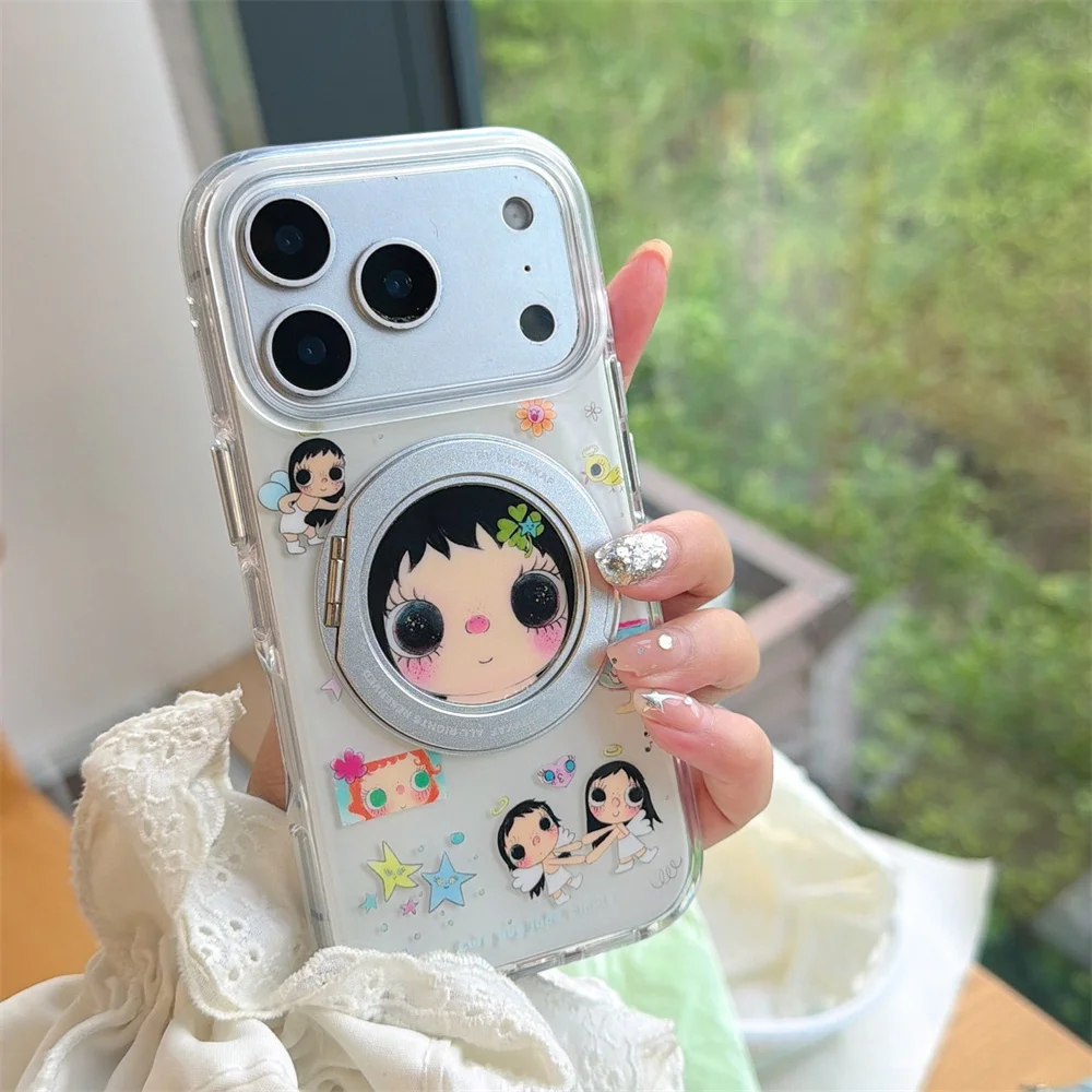 Kawaii Angel Girl Cartoon Phone Cases for iPhone 15 16 17 16 Pro 17 Max 15 Pro Max Case With Rotate Fold Stand Shockproof Cover
Kawaii Angel Girl Cartoon Phone Cases for iPhone 15 16 17 16 Pro 17 Max 15 Pro Max Case With Rotate Fold Stand Shockproof Cover