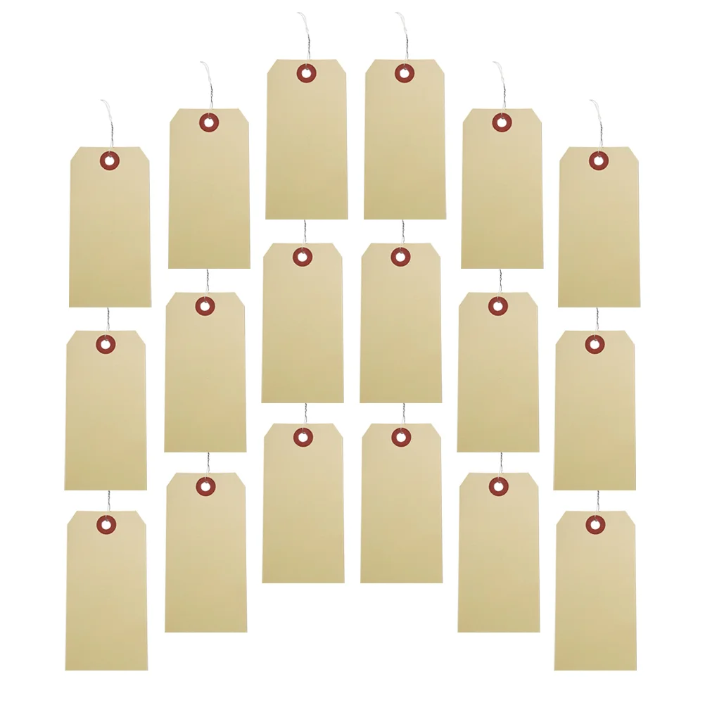 100 Pcs Shipping Label Manila Tags with Eyelets Packaging Blank Iron Wire for Packing
100 Pcs Shipping Label Manila Tags with Eyelets Packaging Blank Iron Wire for Packing