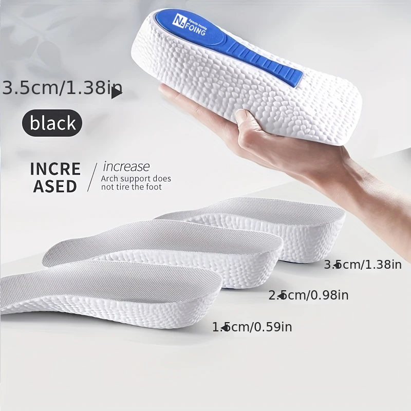 Memory Foam Height Increase Insoles for Men Women Shoes Flat Feet Arch Support Orthopedic Insoles Sneakers Heel Lift Shoe Pads
Memory Foam Height Increase Insoles for Men Women Shoes Flat Feet Arch Support Orthopedic Insoles Sneakers Heel Lift Shoe Pads