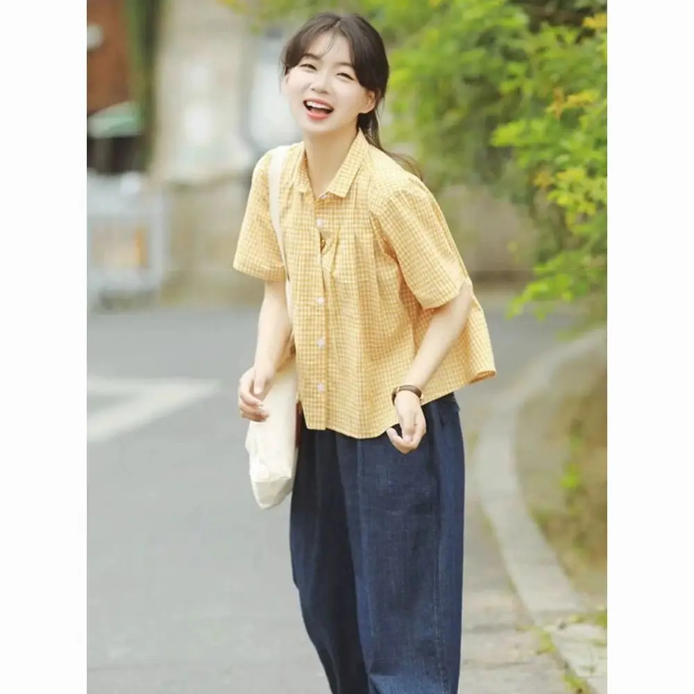 Short Sleeve Shirts Womens Chiffon Patchwork Pintuck Cropped Tunic High Street French Urban Office Lady Modern Elegant Feminine
Short Sleeve Shirts Womens Chiffon Patchwork Pintuck Cropped Tunic High Street French Urban Office Lady Modern Elegant Feminine