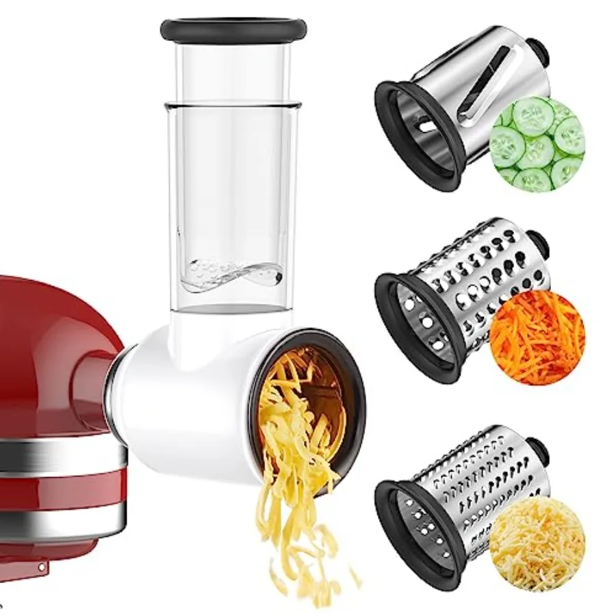 Насадка-слайсер-шинковка для миксера KitchenAid, насадка-терка для сыра, измельчитель продуктов, прибор для приготовления салатов для миксера KitchenAid
Насадка-слайсер-шинковка для миксера KitchenAid, насадка-терка для сыра, измельчитель продуктов, прибор для приготовления салатов для миксера KitchenAid
