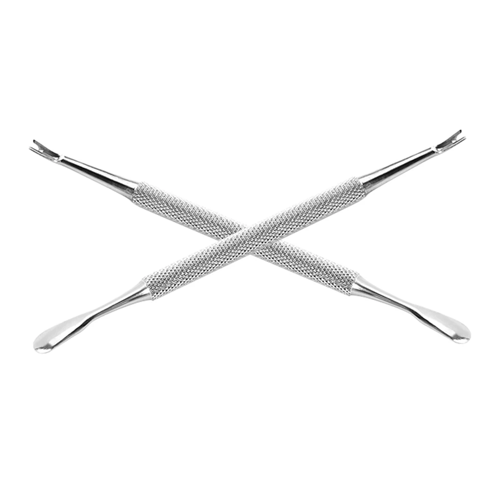 2Pcs Manicure Tools Cuticle Trimmer Pusher Stainless Steel Nail Clean Up Remover Dead Skin Fork Buffer Tool
2Pcs Manicure Tools Cuticle Trimmer Pusher Stainless Steel Nail Clean Up Remover Dead Skin Fork Buffer Tool