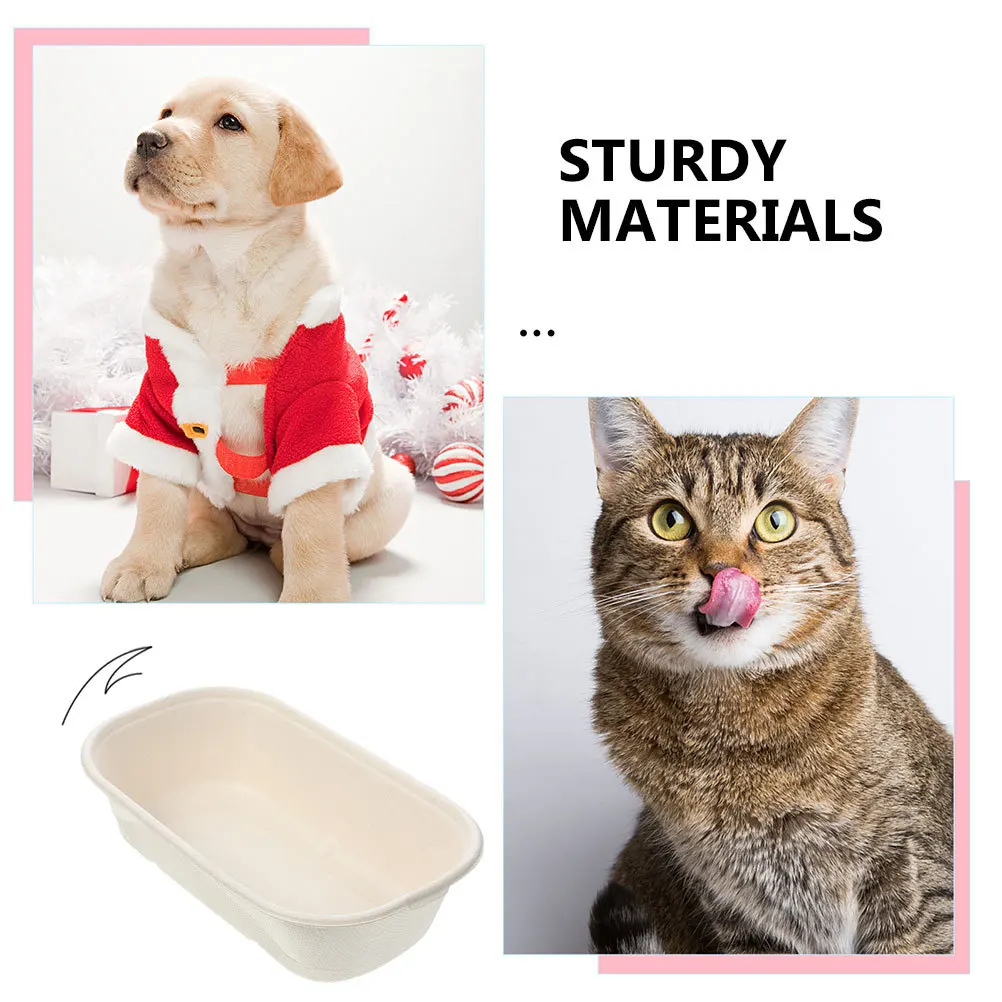 10Pcs Disposable Cat Food Bowls Safe Wheat Straw Pulp Lightweight Portable Pet Feeding Containers Disposable Pet Food Bowls
10Pcs Disposable Cat Food Bowls Safe Wheat Straw Pulp Lightweight Portable Pet Feeding Containers Disposable Pet Food Bowls