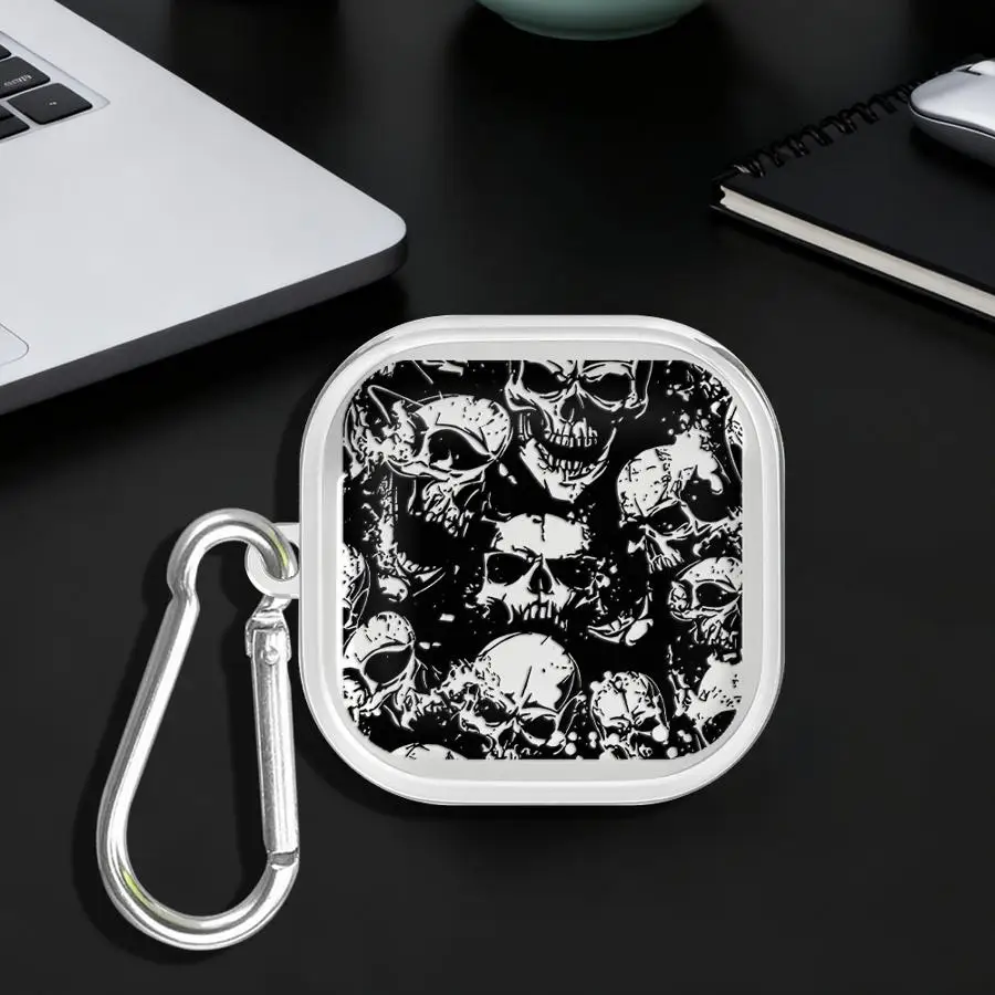 Four Spooky Skull Patterns Black Case For Samsung Galaxy Buds 2Pro 3Pro 3 FE 2 4 Pro Live 4Pro Clear Earphone Cases Cover With
Four Spooky Skull Patterns Black Case For Samsung Galaxy Buds 2Pro 3Pro 3 FE 2 4 Pro Live 4Pro Clear Earphone Cases Cover With