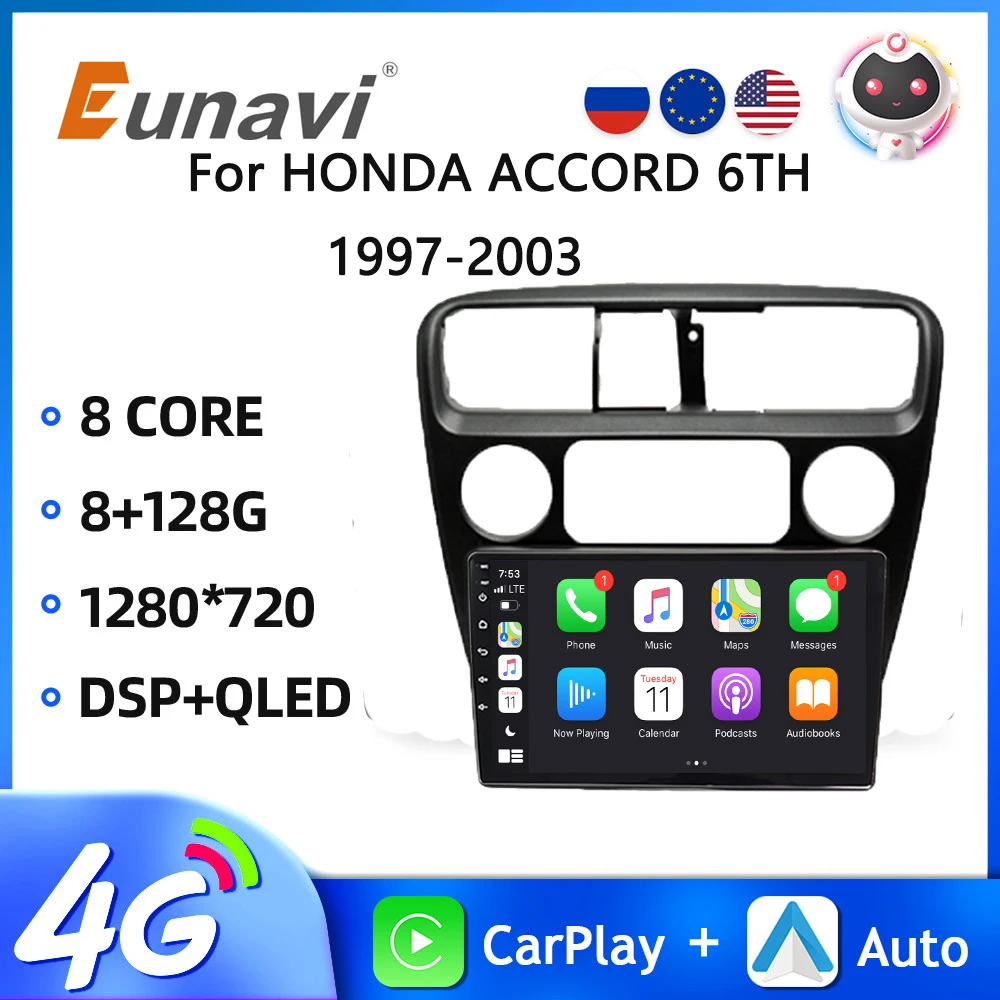 Android 13 для Honda Accord 6TH 1997-2003 автомобильное радио, мультимедийный видеоплеер, GPS-навигация, 4G Carplay, головное устройство
Android 13 для Honda Accord 6TH 1997-2003 автомобильное радио, мультимедийный видеоплеер, GPS-навигация, 4G Carplay, головное устройство