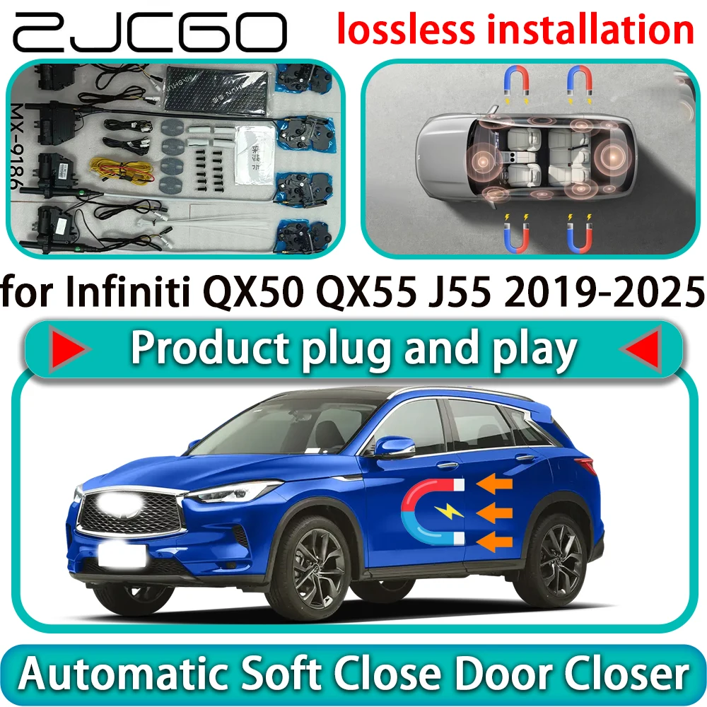 for Infiniti QX50 QX55 J55 2019-2025 OEM Auto Pull Car Soft Close Door Kit Power Latch Electric Door Catch Soft Closing Assist
for Infiniti QX50 QX55 J55 2019-2025 OEM Auto Pull Car Soft Close Door Kit Power Latch Electric Door Catch Soft Closing Assist