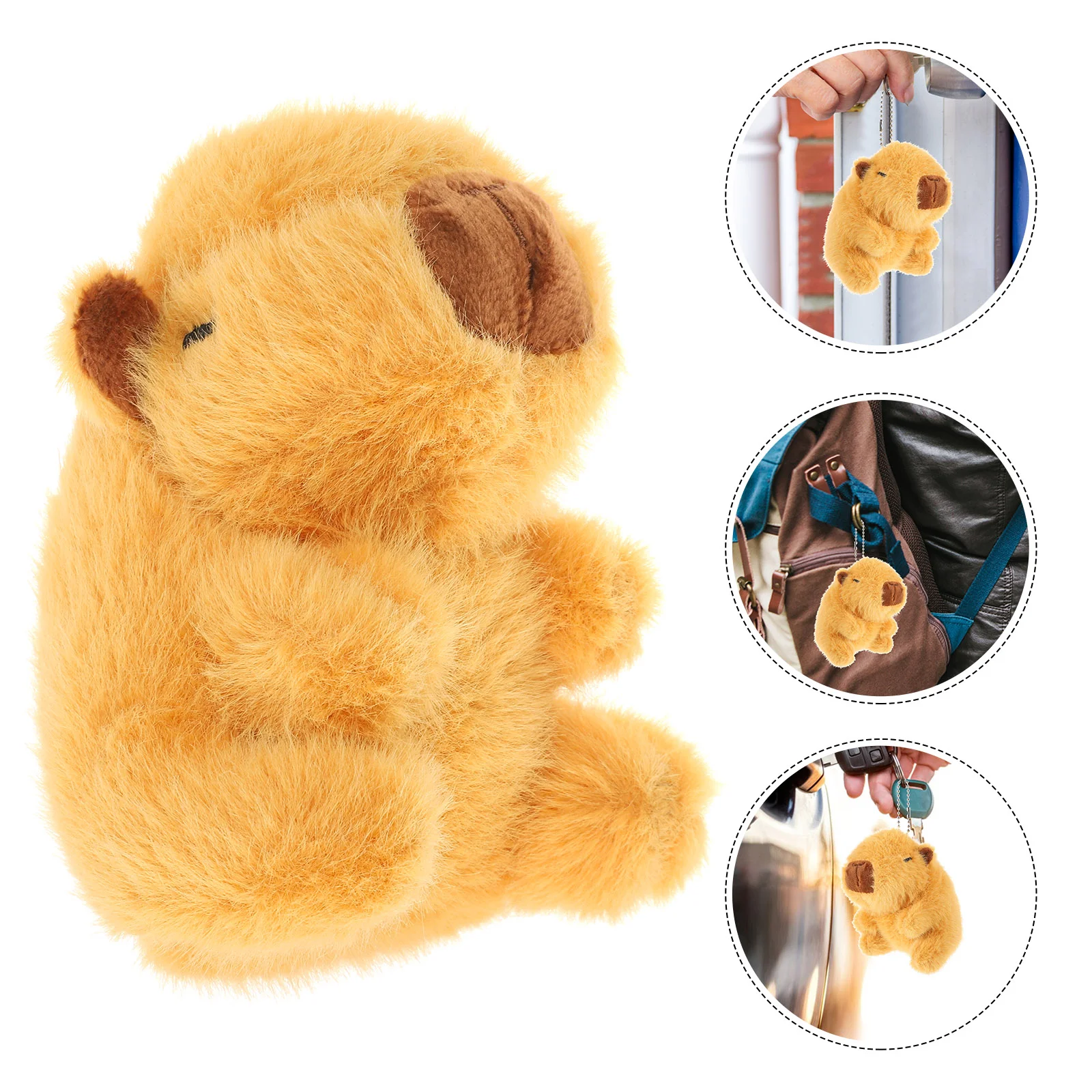 Capybara Keychain Stuffed Toy Ring Animals Baby DIY Keychains Plush Decor Pendants
Capybara Keychain Stuffed Toy Ring Animals Baby DIY Keychains Plush Decor Pendants