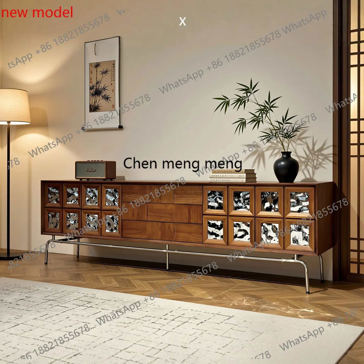 French retro solid wood TV cabinet, living room home display against the wall, storage locker
French retro solid wood TV cabinet, living room home display against the wall, storage locker