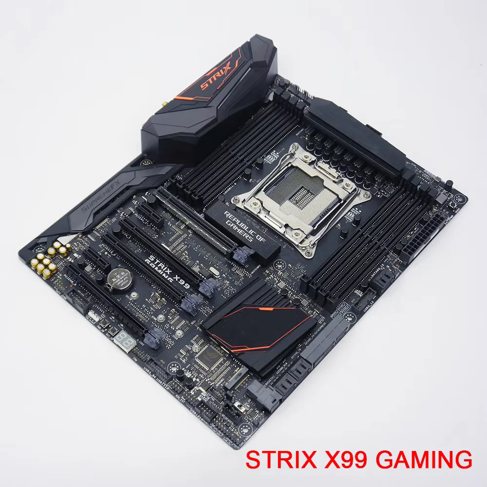 STRIX X99 GAMING ROG 2011-3 Поддержка E5 V4 Настольная материнская плата для Asus
STRIX X99 GAMING ROG 2011-3 Поддержка E5 V4 Настольная материнская плата для Asus