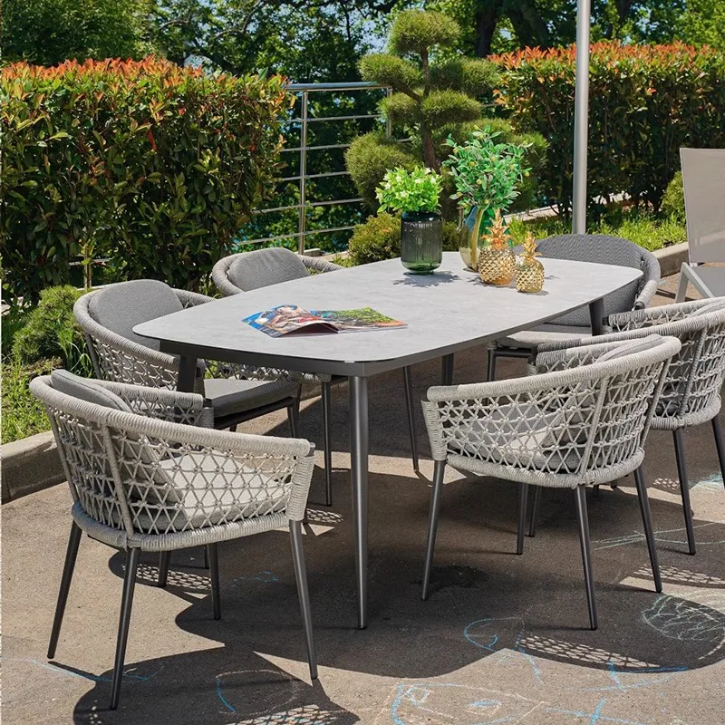 Outdoor waterproof rope and chair combination courtyard garden leisure table and chair hotel homestay terrace sun protection
Outdoor waterproof rope and chair combination courtyard garden leisure table and chair hotel homestay terrace sun protection