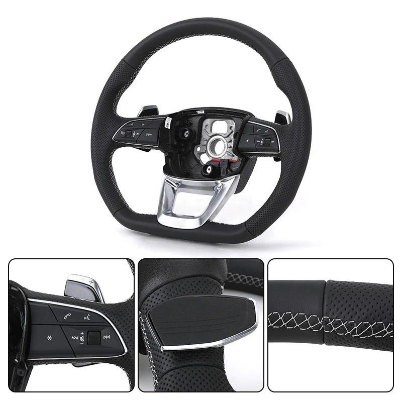RELI Custom Volant Lenkrad Flat Bottom Half Perforated Leather Steering Wheel for Audi RS TT TTRS RS3 RS4 RS5 RS6 RS7 R8 C8 Q5 B
RELI Custom Volant Lenkrad Flat Bottom Half Perforated Leather Steering Wheel for Audi RS TT TTRS RS3 RS4 RS5 RS6 RS7 R8 C8 Q5 B