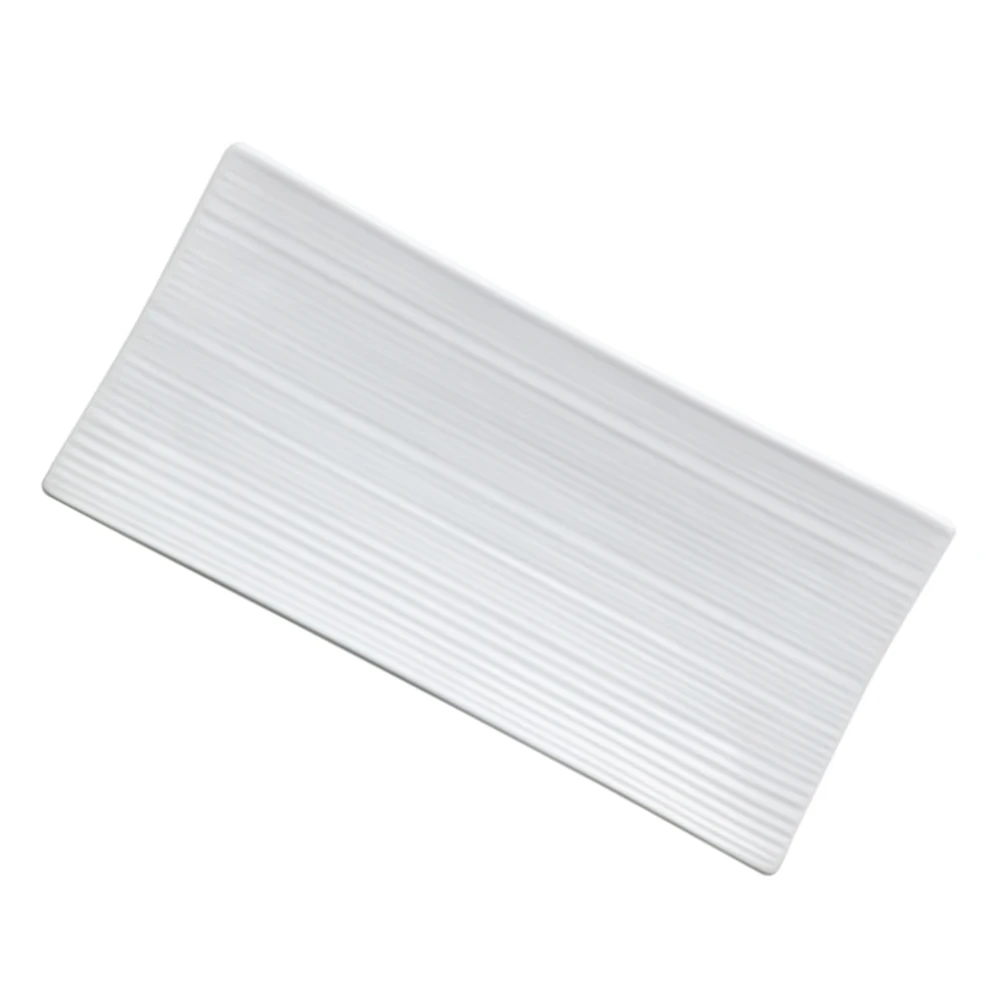 10Inch Rectangular Ceramic Plate White Striola Finish for Sushi Steak Loaf Bread Western Dishes Serving Tray Party Decoration
10Inch Rectangular Ceramic Plate White Striola Finish for Sushi Steak Loaf Bread Western Dishes Serving Tray Party Decoration