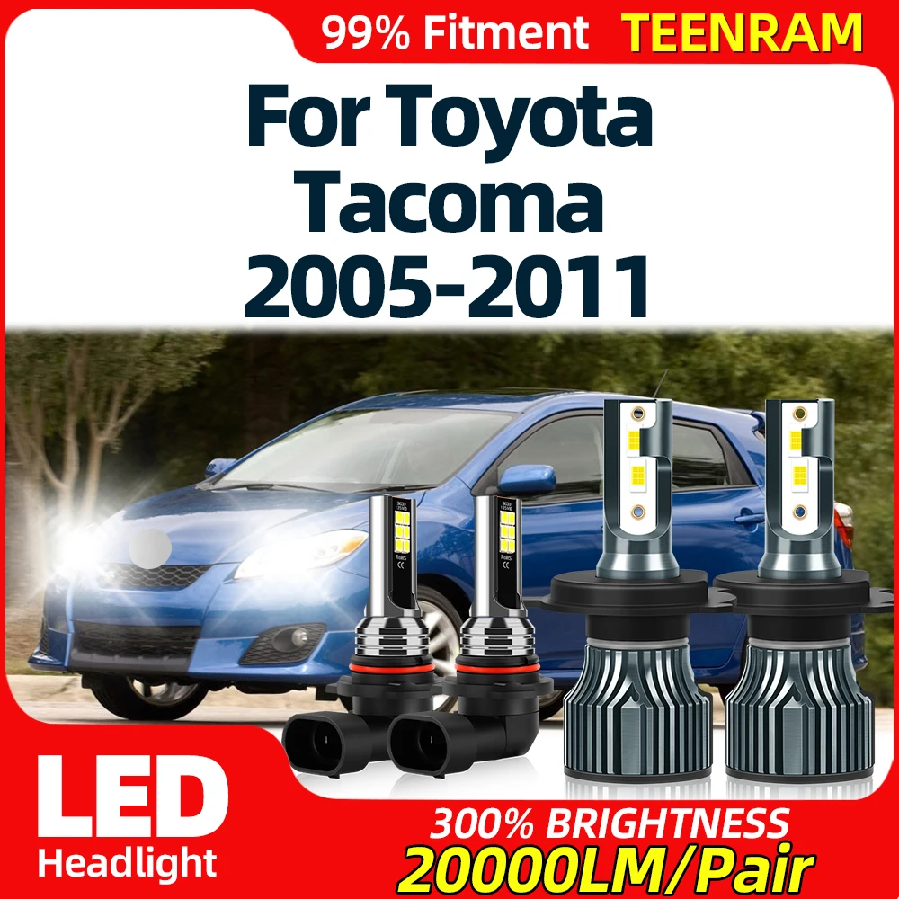 LED Headlight Bulbs 240W 40000LM Auto Headlamps 6000K Super Bright Fog Lights For Toyota Tacoma 2005-2007 2008 2009 2010 2011
LED Headlight Bulbs 240W 40000LM Auto Headlamps 6000K Super Bright Fog Lights For Toyota Tacoma 2005-2007 2008 2009 2010 2011