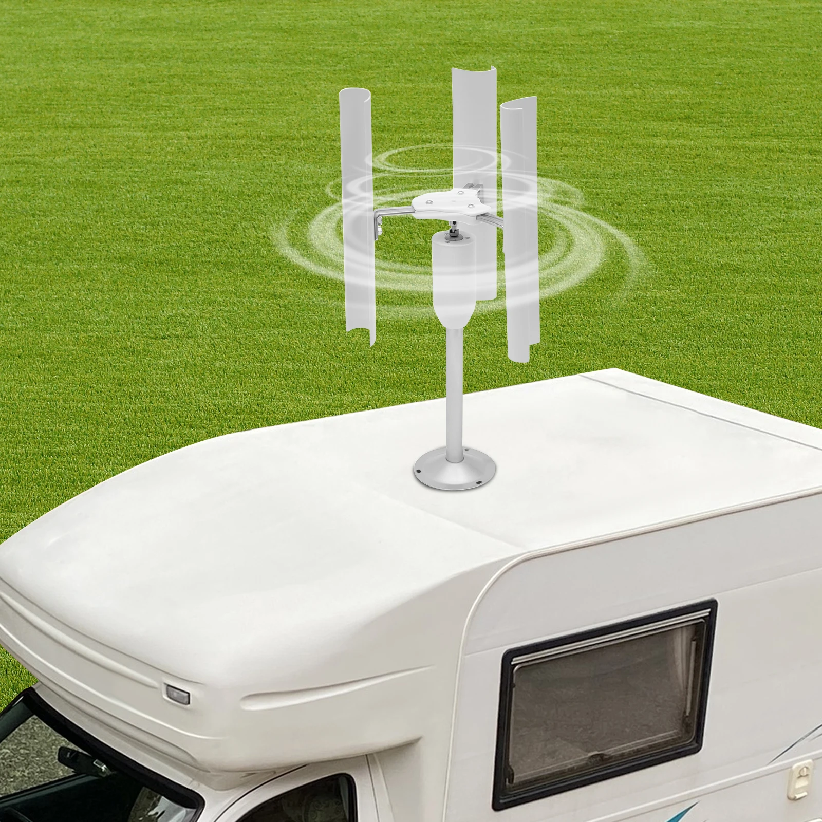 Vertical Axis Wind Turbine With Allen Key Capacitance & Diodes Efficient Wind Power Utilization Reliable Motor White
Vertical Axis Wind Turbine With Allen Key Capacitance & Diodes Efficient Wind Power Utilization Reliable Motor White