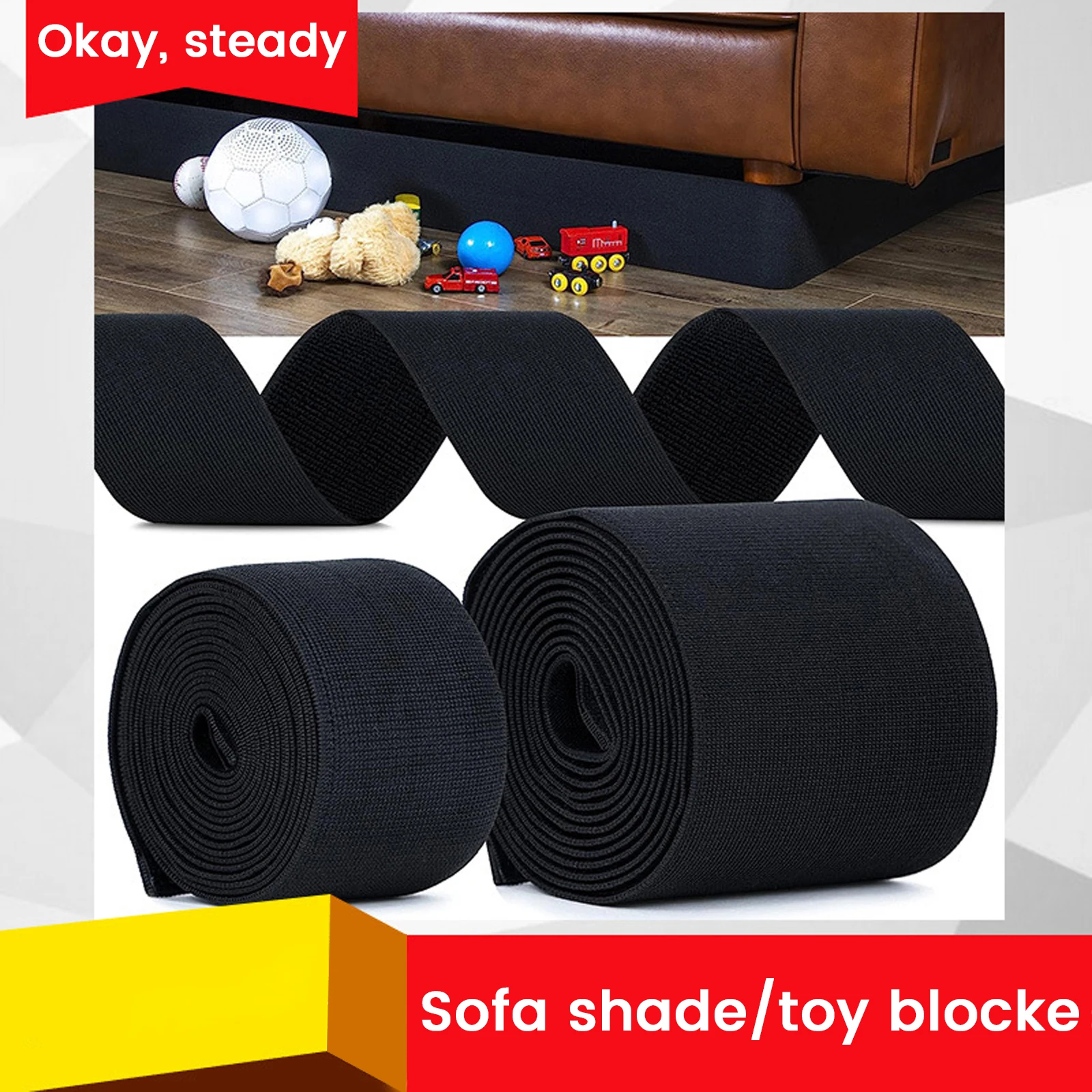 Home Under Couch Blocker Dustproof Adhesive Strap Under Couch Blocker Adjustable Multifunction Edge Baffle Fixed Strap
Home Under Couch Blocker Dustproof Adhesive Strap Under Couch Blocker Adjustable Multifunction Edge Baffle Fixed Strap
