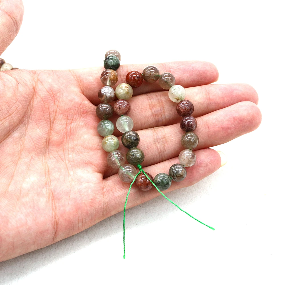1strand Natural Red Green Rutilated Quartz Loose Beads Polished Round Straight-hole DIY Charms Necklace Jewelry Accessories
1strand Natural Red Green Rutilated Quartz Loose Beads Polished Round Straight-hole DIY Charms Necklace Jewelry Accessories