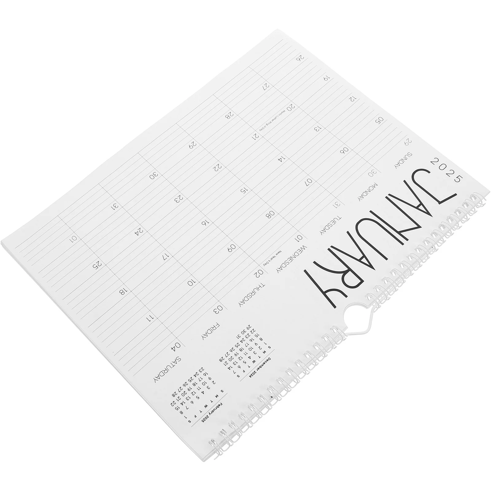 2025 Wall Calendar 12 Month Planner Twin-Wire Binding Hanging Hook Large Paper Schedule Organizer Home Office School Decor
2025 Wall Calendar 12 Month Planner Twin-Wire Binding Hanging Hook Large Paper Schedule Organizer Home Office School Decor