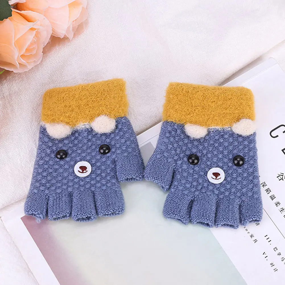 Kids Warm Mitten Children's Finger Leaking Gloves Fingerless Glovesen Winter Girls Baby 
Kids Warm Mitten Children's Finger Leaking Gloves Fingerless Glovesen Winter Girls Baby