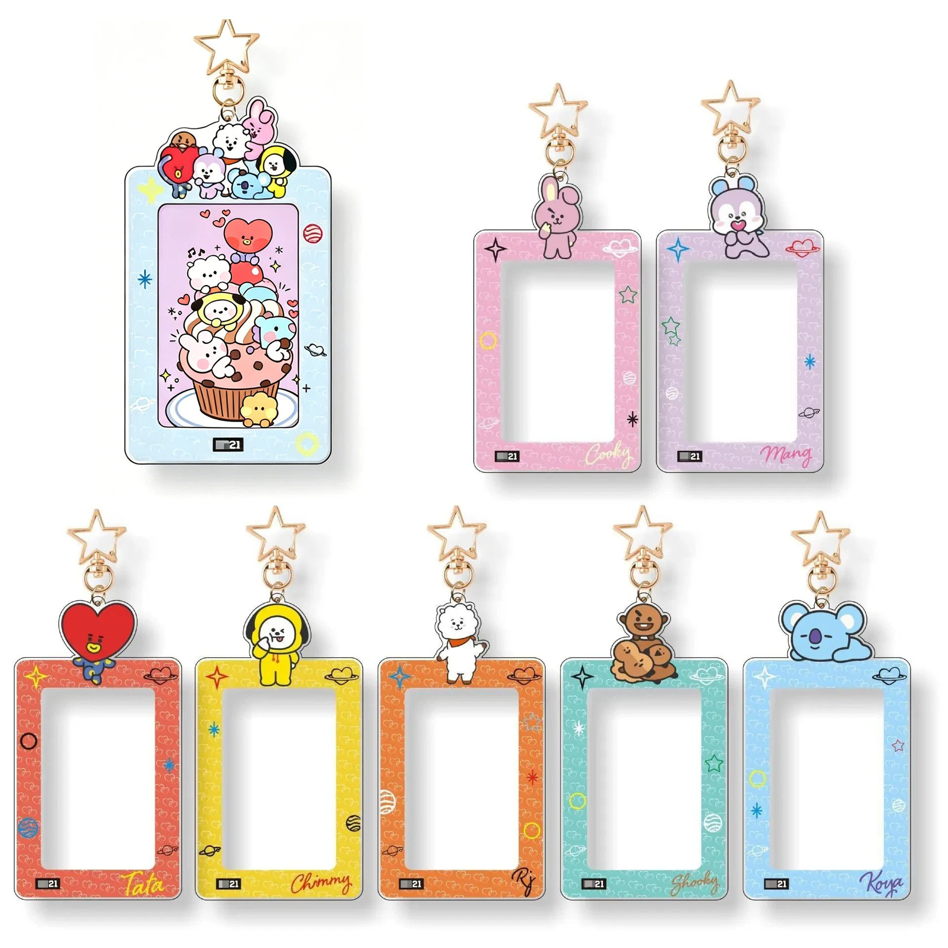 Kawaii BT21 Card Holder Keychain Card Storage Pendant ID Photo Storage Card Bag CHIMMY COOKY KOYA TATA Anime Gift Toys In Stock
Kawaii BT21 Card Holder Keychain Card Storage Pendant ID Photo Storage Card Bag CHIMMY COOKY KOYA TATA Anime Gift Toys In Stock