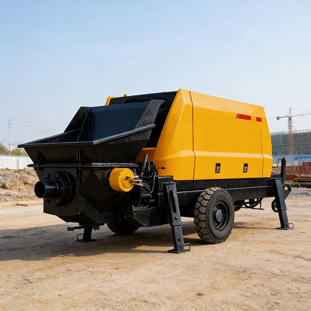 High Pressure Concrete Pump Trailer Mounted Stationary Pump for Long Distance Delivery
High Pressure Concrete Pump Trailer Mounted Stationary Pump for Long Distance Delivery