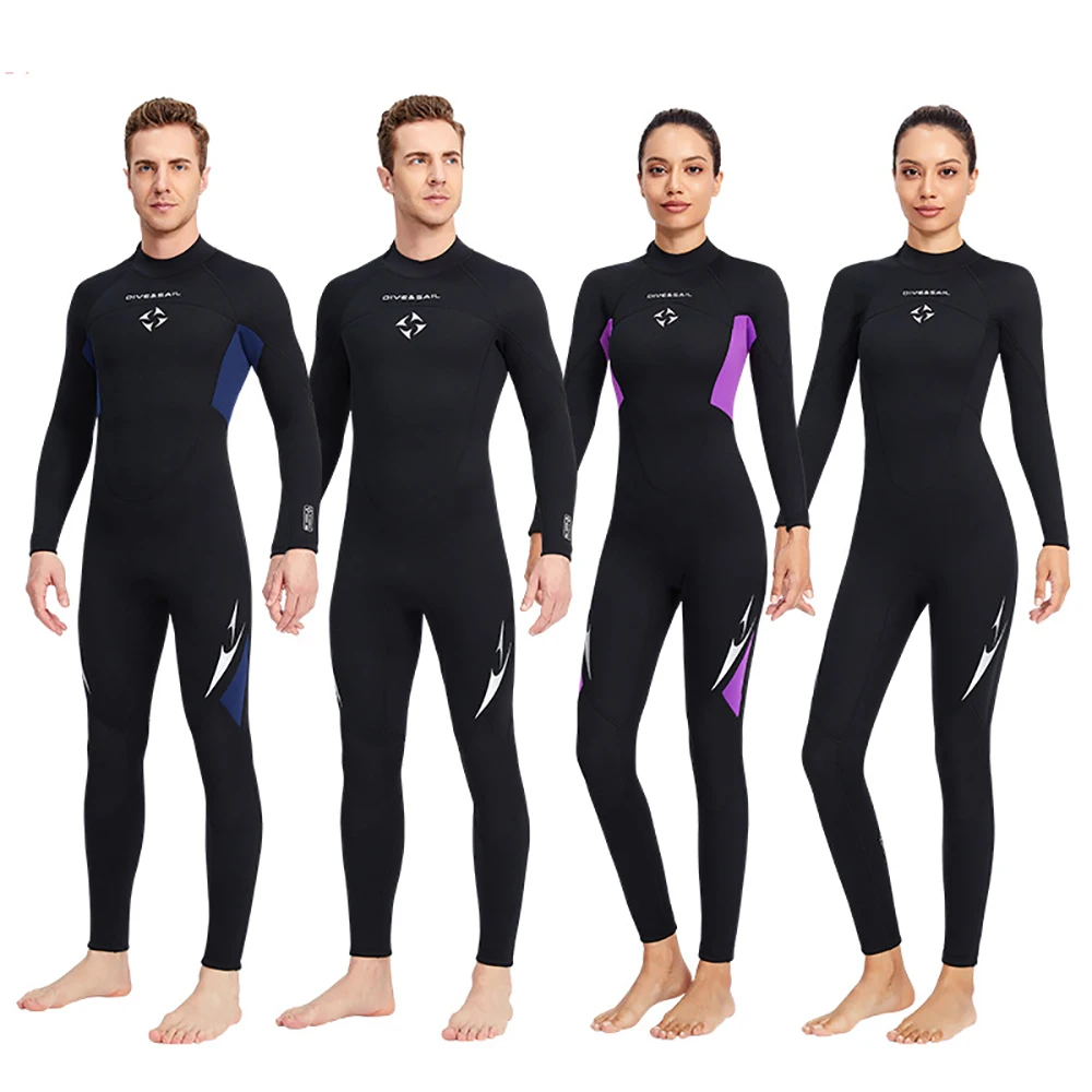 Women Men 3MM Neoprene OnePiece Diving Suit Long Sleeve Thermal Swimwear Surfing Snorkeling Suit Sun Protection Full Body Wesuit
Women Men 3MM Neoprene OnePiece Diving Suit Long Sleeve Thermal Swimwear Surfing Snorkeling Suit Sun Protection Full Body Wesuit