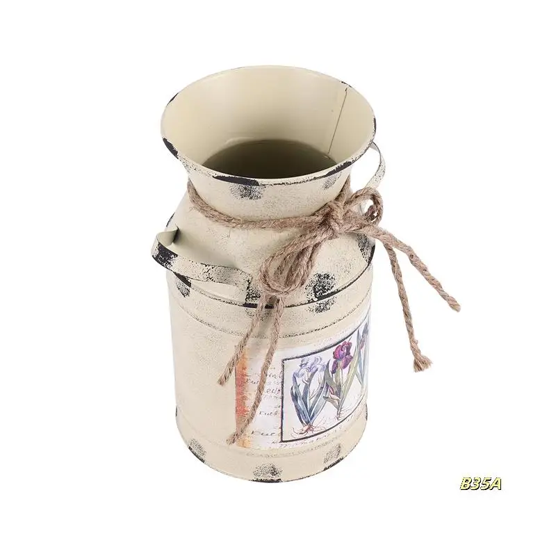 Shabby Table Gift Arrangement Craft Home Decoration Vintage Pots Iron Bucket Wedding Flower Vase Rural Style
Shabby Table Gift Arrangement Craft Home Decoration Vintage Pots Iron Bucket Wedding Flower Vase Rural Style