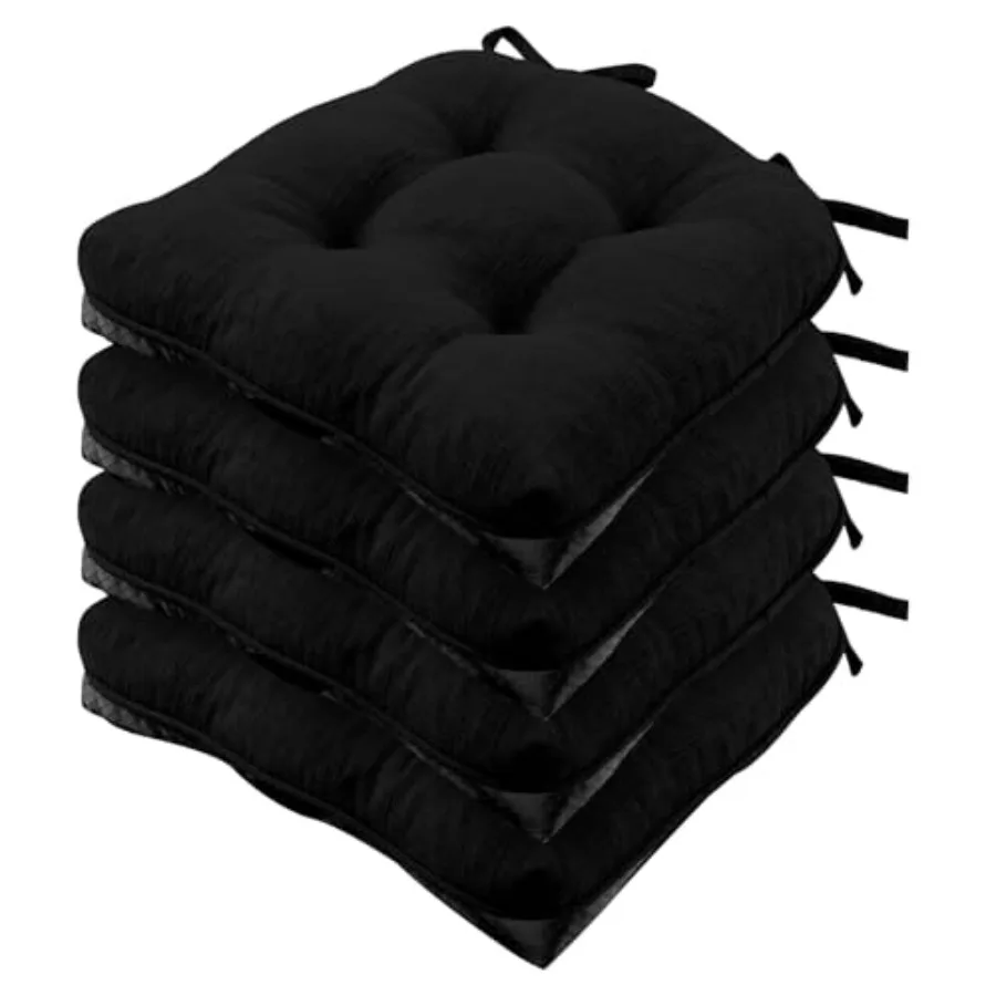 Chair Cushions for Dining Chairs, Non-Slip Kitchen Chair Pads with Ties, Tufted Shded Foam Kitchen Chair Cushions Set of 4, 15.
Chair Cushions for Dining Chairs, Non-Slip Kitchen Chair Pads with Ties, Tufted Shded Foam Kitchen Chair Cushions Set of 4, 15.