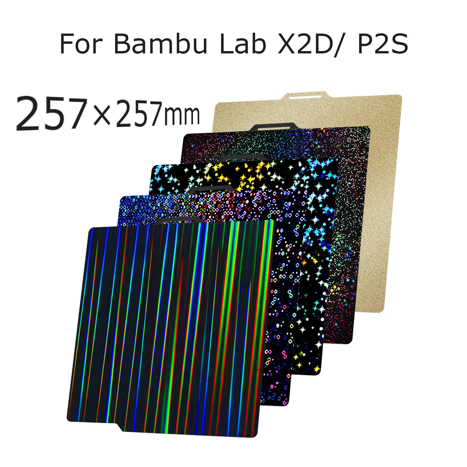 257x257mm PEI Build Plate for Bambu Lab X2D/X1C/P1S/A1/P2S Double Sided Spring Steel Sheet Hot Bed Sheet 3D Printer Parts
257x257mm PEI Build Plate for Bambu Lab X2D/X1C/P1S/A1/P2S Double Sided Spring Steel Sheet Hot Bed Sheet 3D Printer Parts