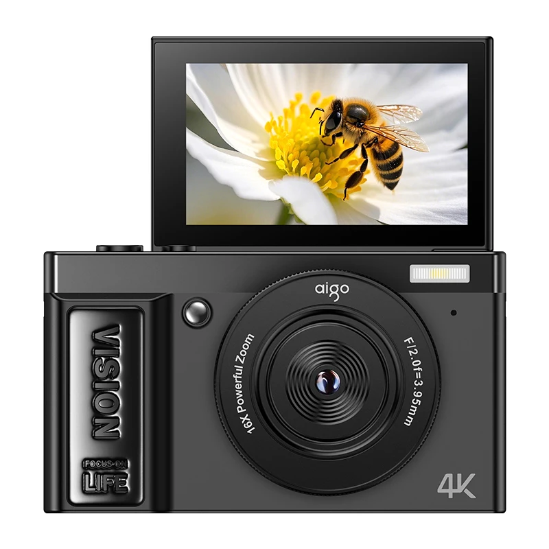 Цифровая камера 4K, 64-мегапиксельная камера сверхвысокого разрешения, 16-кратный цифровой зум, цифровая камера с перекидным экраном на 180 градусов, 32G
Цифровая камера 4K, 64-мегапиксельная камера сверхвысокого разрешения, 16-кратный цифровой зум, цифровая камера с перекидным экраном на 180 градусов, 32G