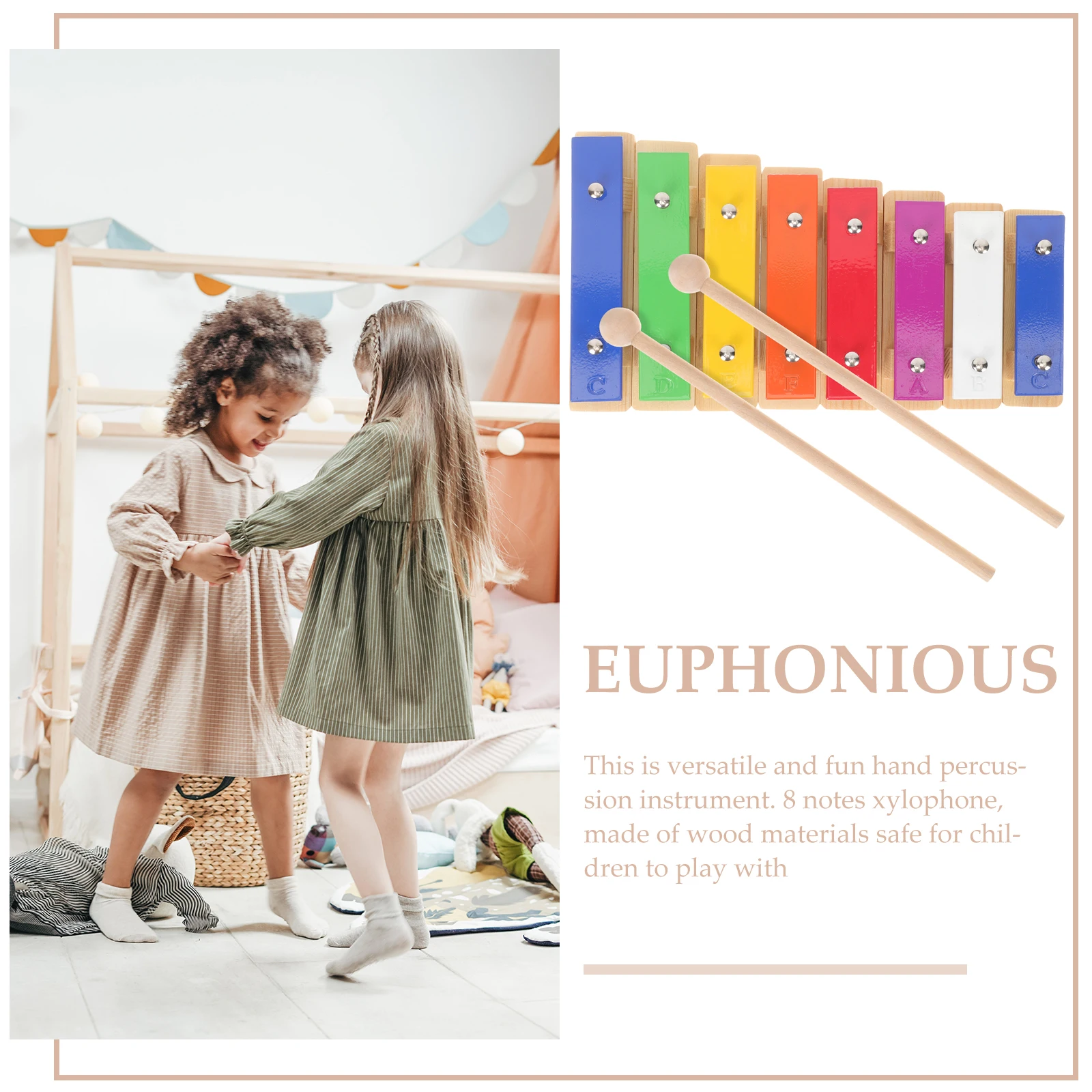 Tuning Music Teaching Aids Eight-tone Bricks Child Toys Percussion Metal Kids Xylophone
Tuning Music Teaching Aids Eight-tone Bricks Child Toys Percussion Metal Kids Xylophone