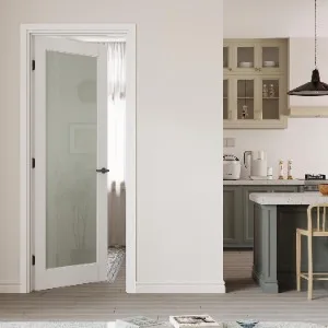 30" X 80" Prehung Door, Tempered Frosted Glass Slab Doors with Jamb Kit, Solid Core MDF Interior Door
30" X 80" Prehung Door, Tempered Frosted Glass Slab Doors with Jamb Kit, Solid Core MDF Interior Door
