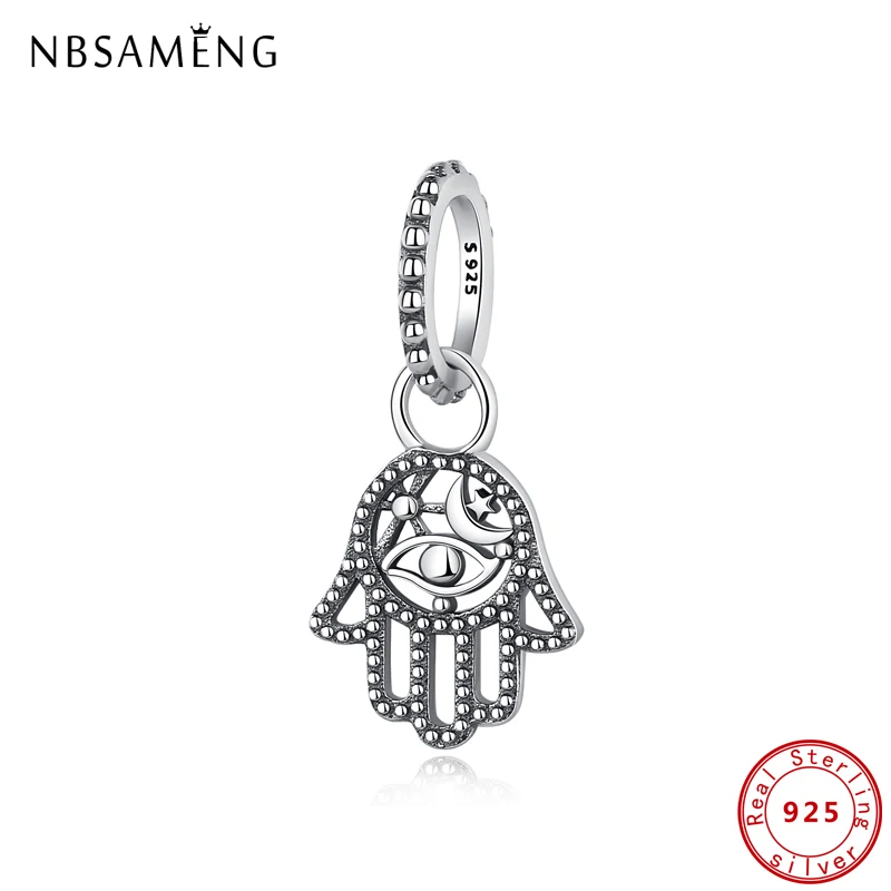 Original 100% 925 Sterling Silver Bead Charm Hamsa Hand Pendant Charms Fit Pandora Bracelets Necklaces DIY Women Jewelry
Original 100% 925 Sterling Silver Bead Charm Hamsa Hand Pendant Charms Fit Pandora Bracelets Necklaces DIY Women Jewelry