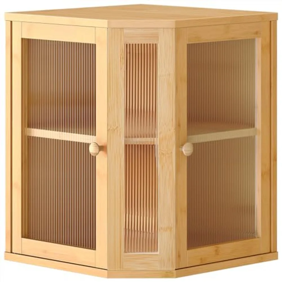 Bamboo Bread Box Kitchen Countertop Corner Bread Box Large Capacity 2-Tier Bread Container Bread Storage Container with Dual Ri
Bamboo Bread Box Kitchen Countertop Corner Bread Box Large Capacity 2-Tier Bread Container Bread Storage Container with Dual Ri