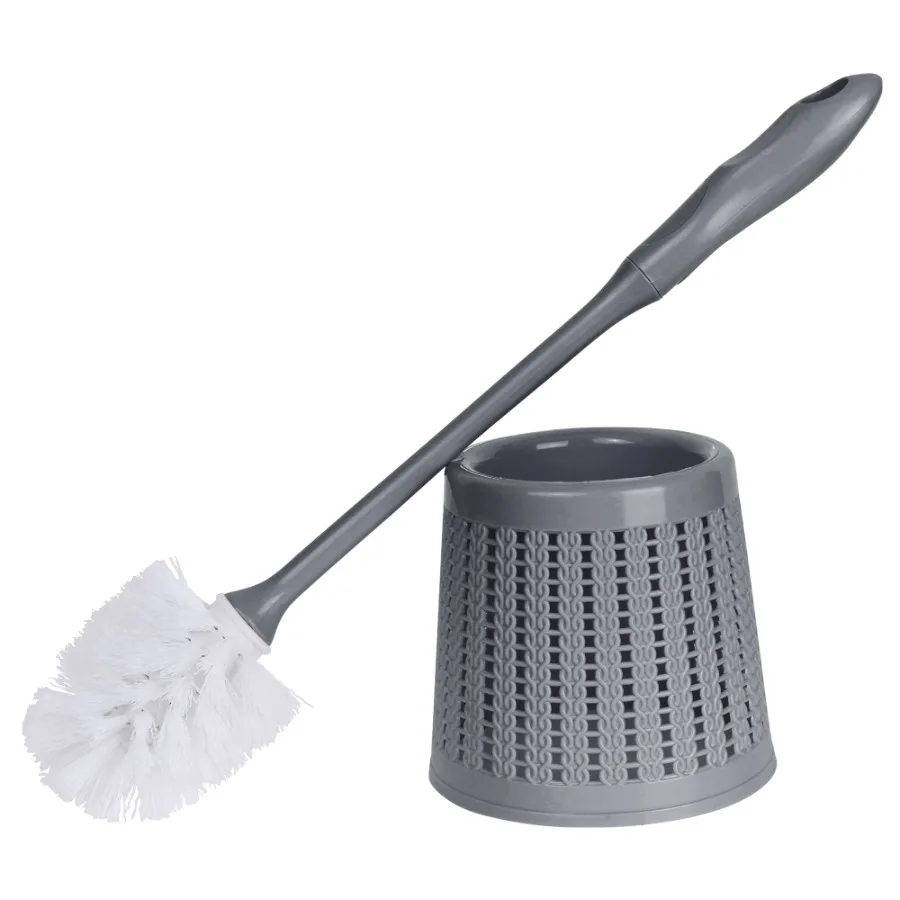 Toilet Brush Long Handle Flexible Brush Head Gray 1 Pc
Toilet Brush Long Handle Flexible Brush Head Gray 1 Pc