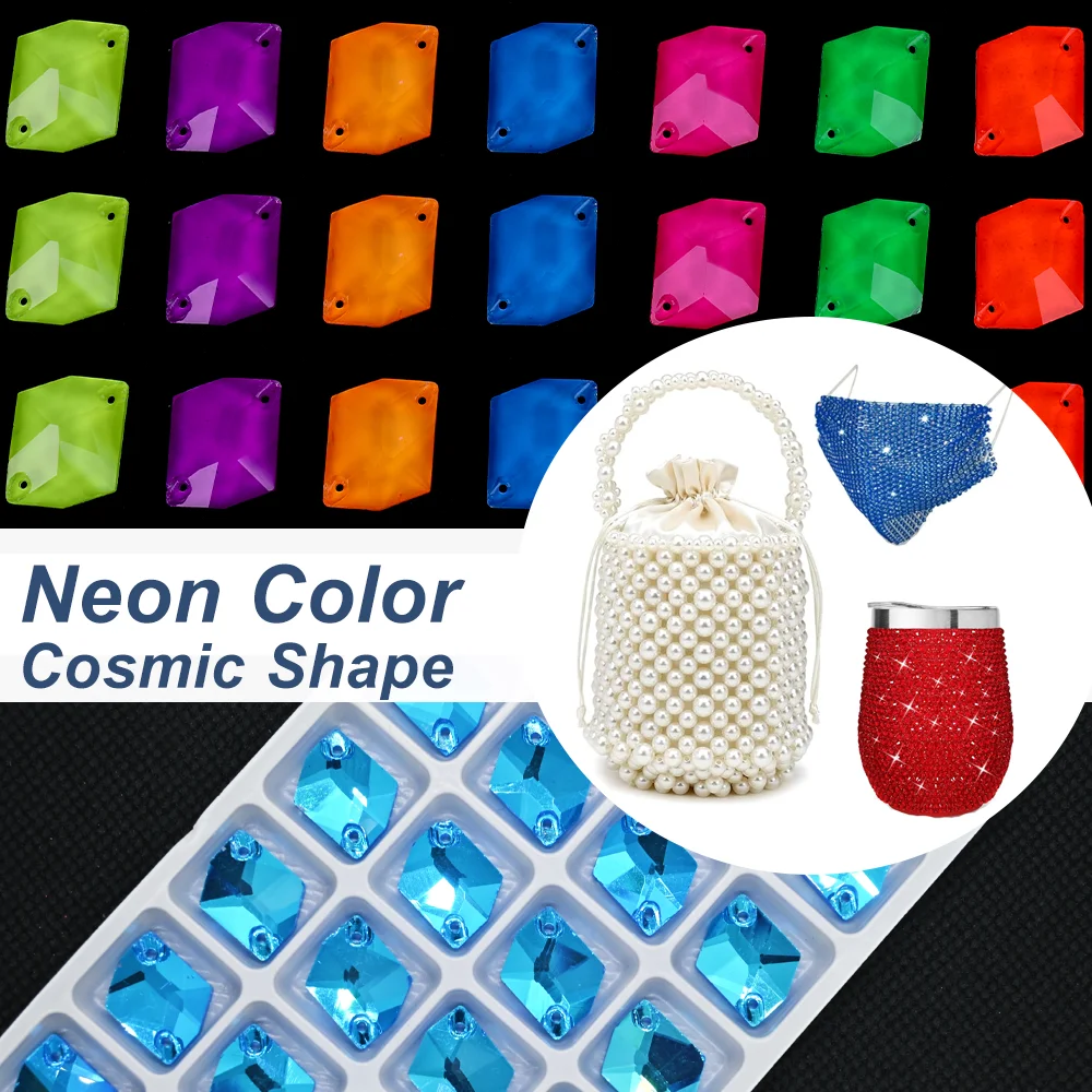 4 Size Neon Cosmic Shape Sew On Rhinestones Glitter Glass Flatback Sewing Crystal for DIY Crafts Clothes Shoes Decoration Strass
4 Size Neon Cosmic Shape Sew On Rhinestones Glitter Glass Flatback Sewing Crystal for DIY Crafts Clothes Shoes Decoration Strass