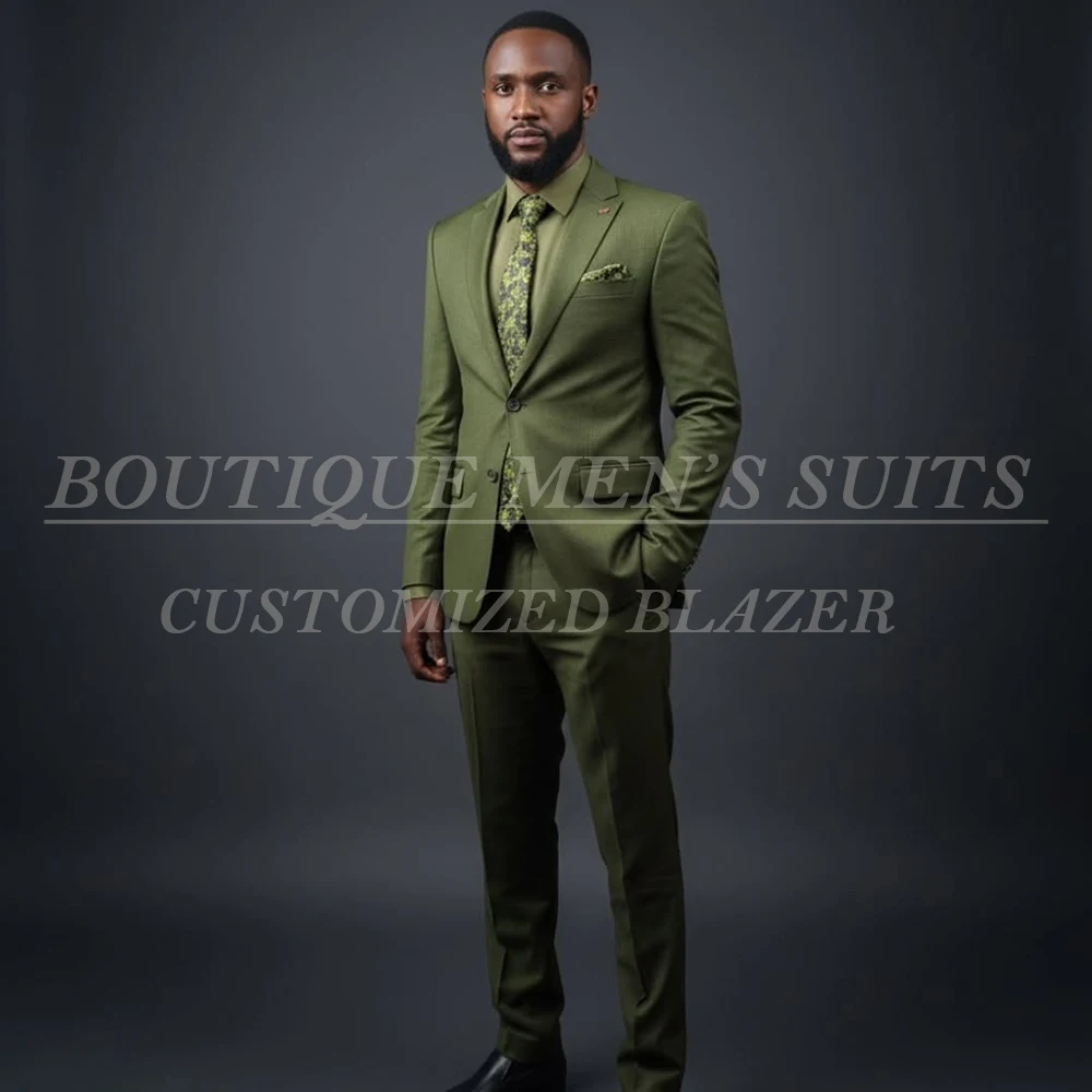 Customized Men's Suits Slim Fit 2 Piece Jacket Pants Sets High Quality Business Single Breasted Male Clothing Costume Homme
Customized Men's Suits Slim Fit 2 Piece Jacket Pants Sets High Quality Business Single Breasted Male Clothing Costume Homme
