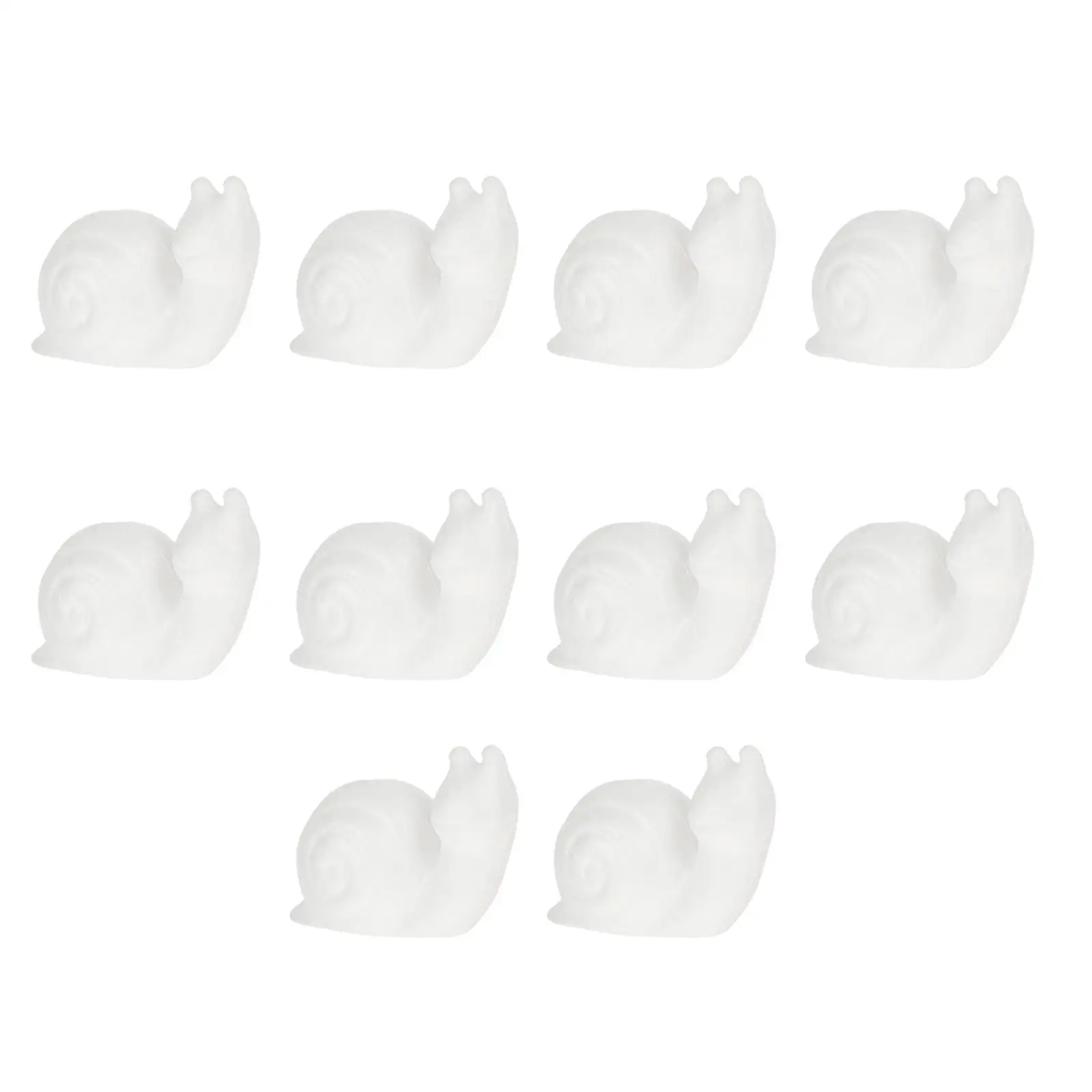 10 Pcs Miniature Foam Snail Ornament Child Decorative Model Blank Animal Puppet for Graffiti
10 Pcs Miniature Foam Snail Ornament Child Decorative Model Blank Animal Puppet for Graffiti